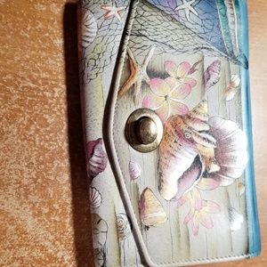 Beautiful soft leather Anushka wristlet wallet